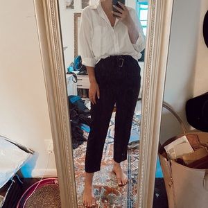 H&M Black Paper Bag Pants